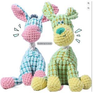 Indestructible Dog Toy, 2026 New Durable Plush Dog Toys for Aggressive Chewers,